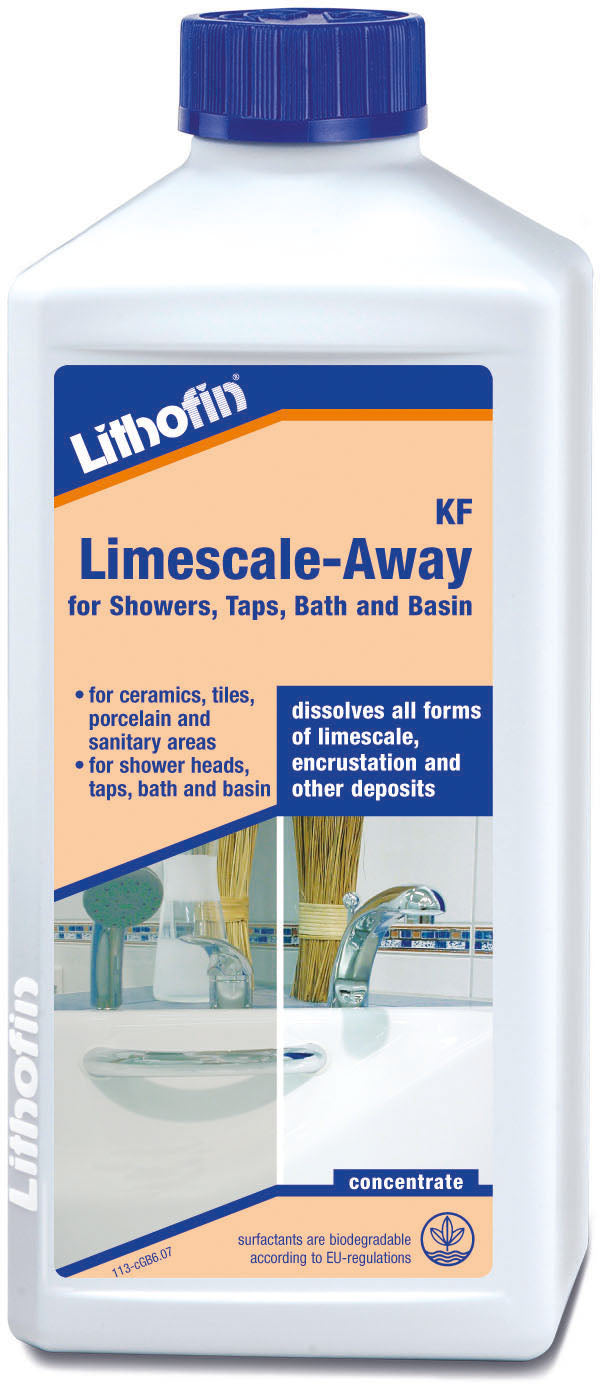 Limescale Away for showers, taps, bath and basin.