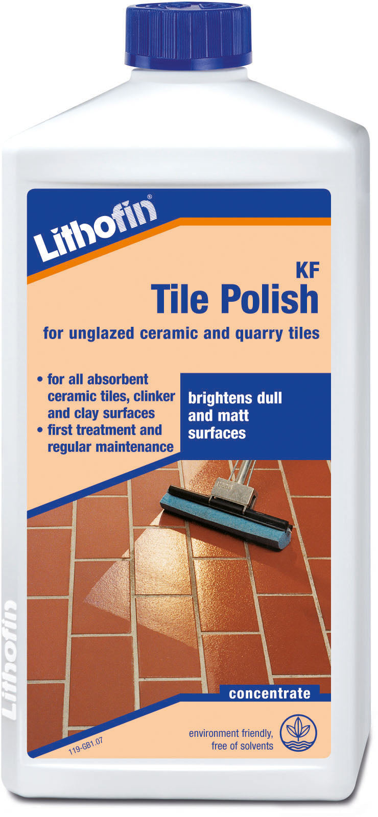Lithofin Tile Polish brightens dull and matt surfaces.